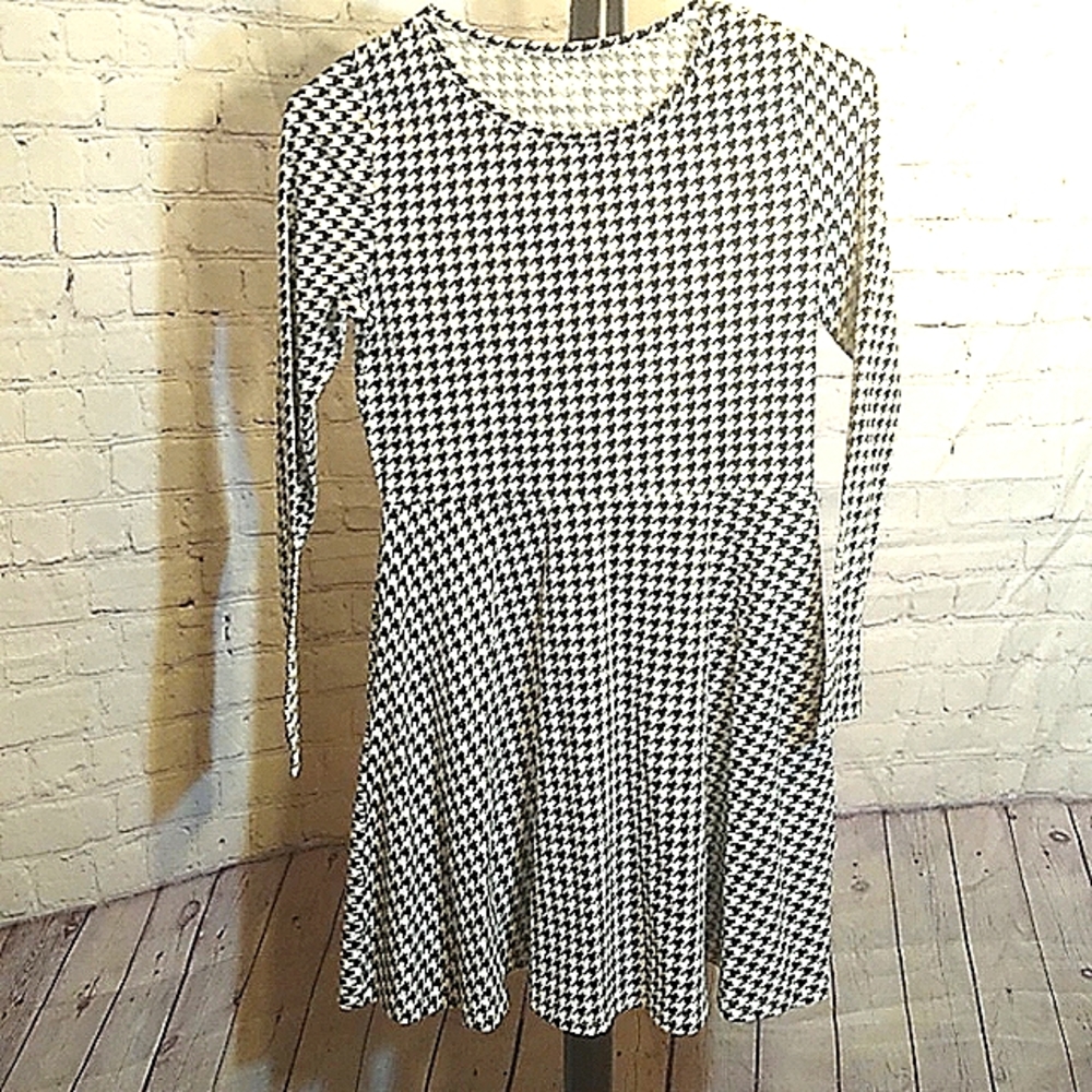 Children Place Girls Long Sleeve Houndstooth Print Size XXL Youth